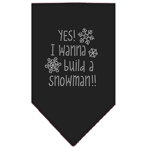 Yes! I want to build a Snowman Rhinestone Bandana Black Large